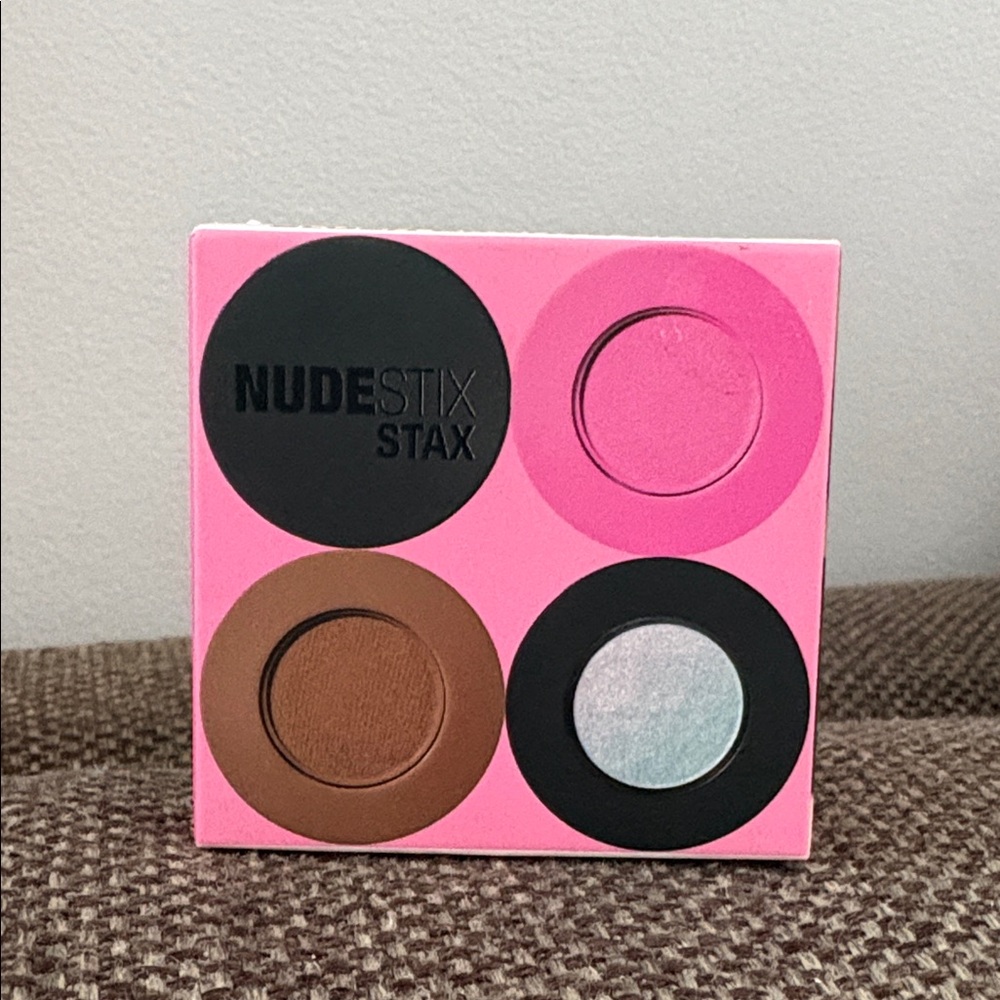 BNIB Nudestix Sunpink Glow Stax 3pc Blush Balm Set - Picture 7 of 11
